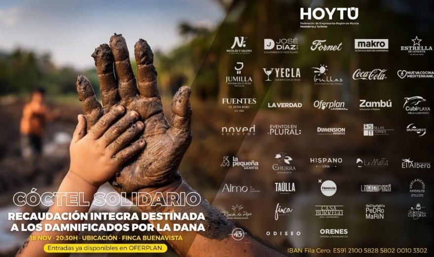 Todo listo para el gran cóctel solidario de HoyTú cuya recaudación será íntegra para los damnificados por la DANA